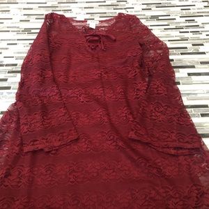 Impact studios woman’s lace boho styled mini dress